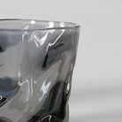 Rippled glass tea light holder