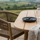 Solid wood garden dining set