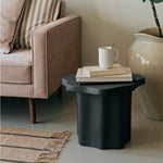 Kado Stoneware Side Table, Black