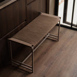 Wapu Woven Dining Bench Taupe