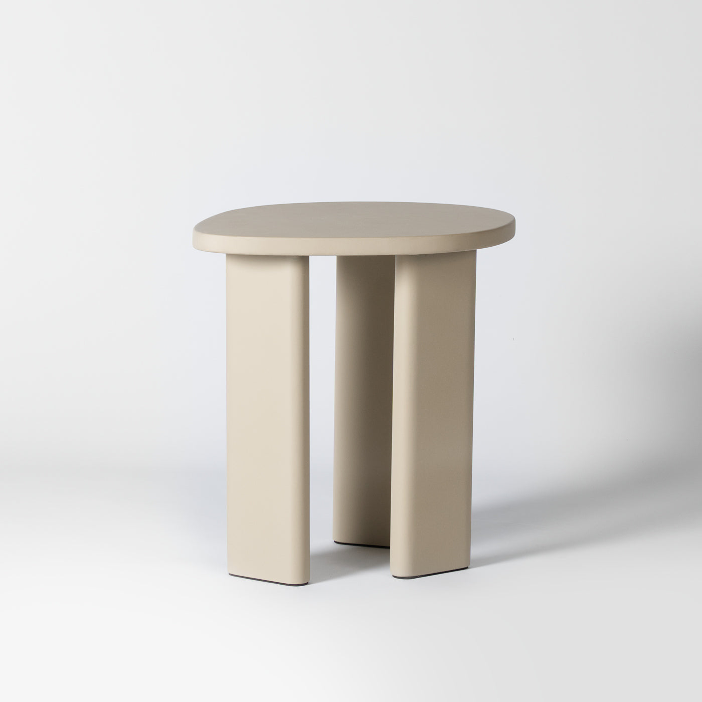 Taupe side table