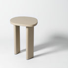 Organic beige side table