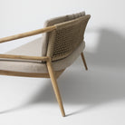 Solid teak outdoor sofa