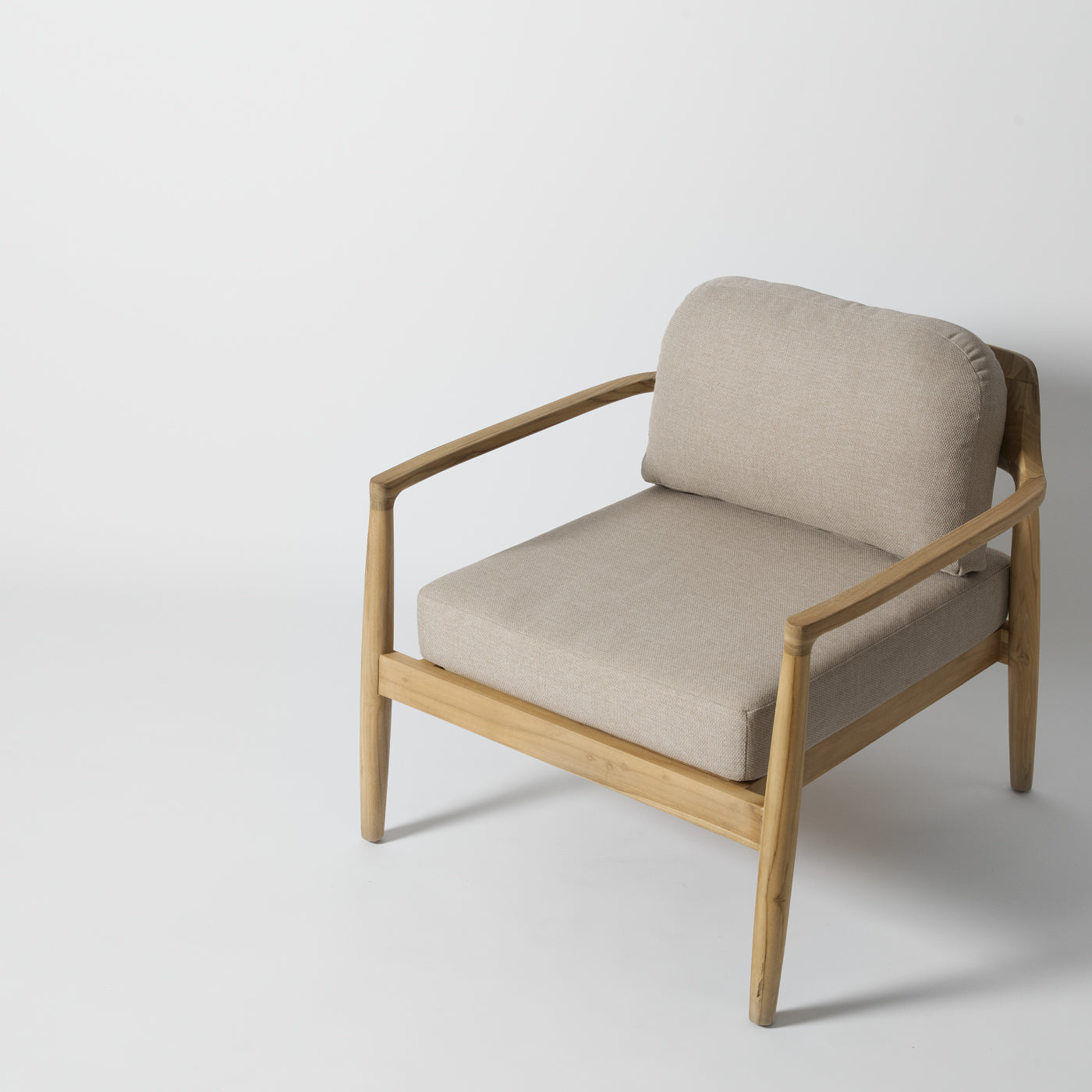 Wooden framed garden chair