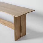 Scandi oak bench