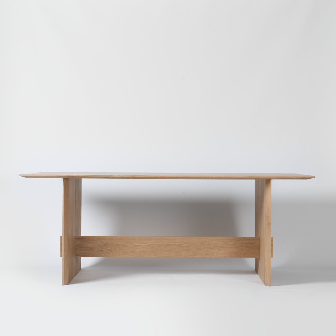 Solid oak dining table