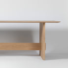 Solid oak dining table