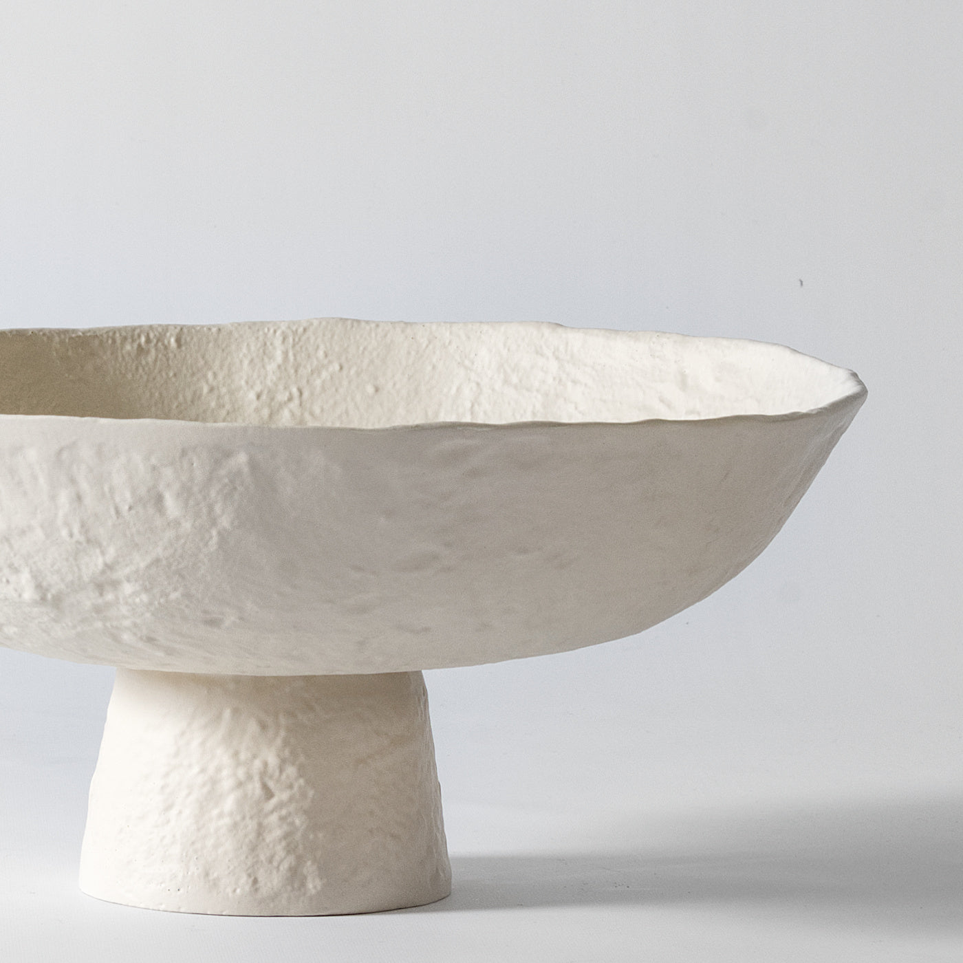Yuki Wabi-Sabi Fruit Bowl, White, Large | Vaunt Design