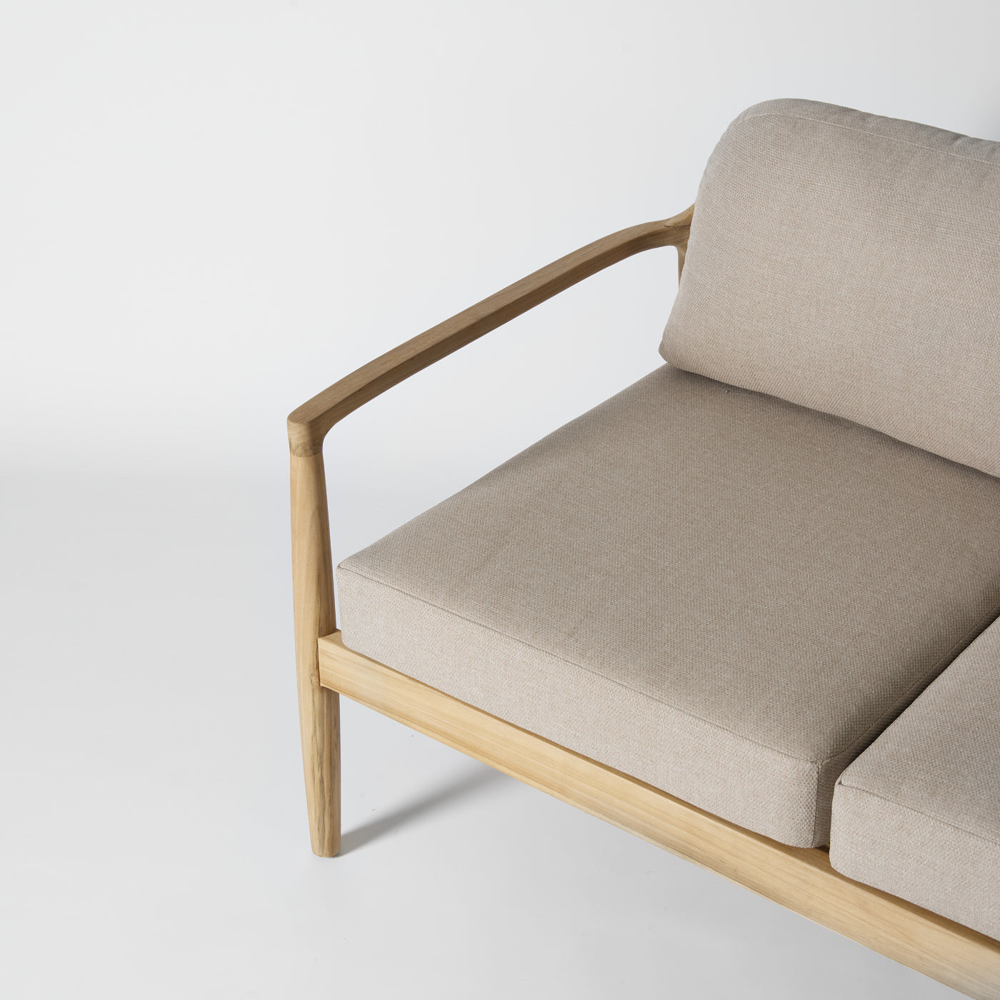 Wooden framed outdoor sofa