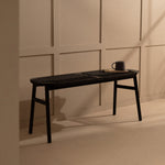 Arven Black Oak Bench