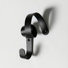 Black metal door hook