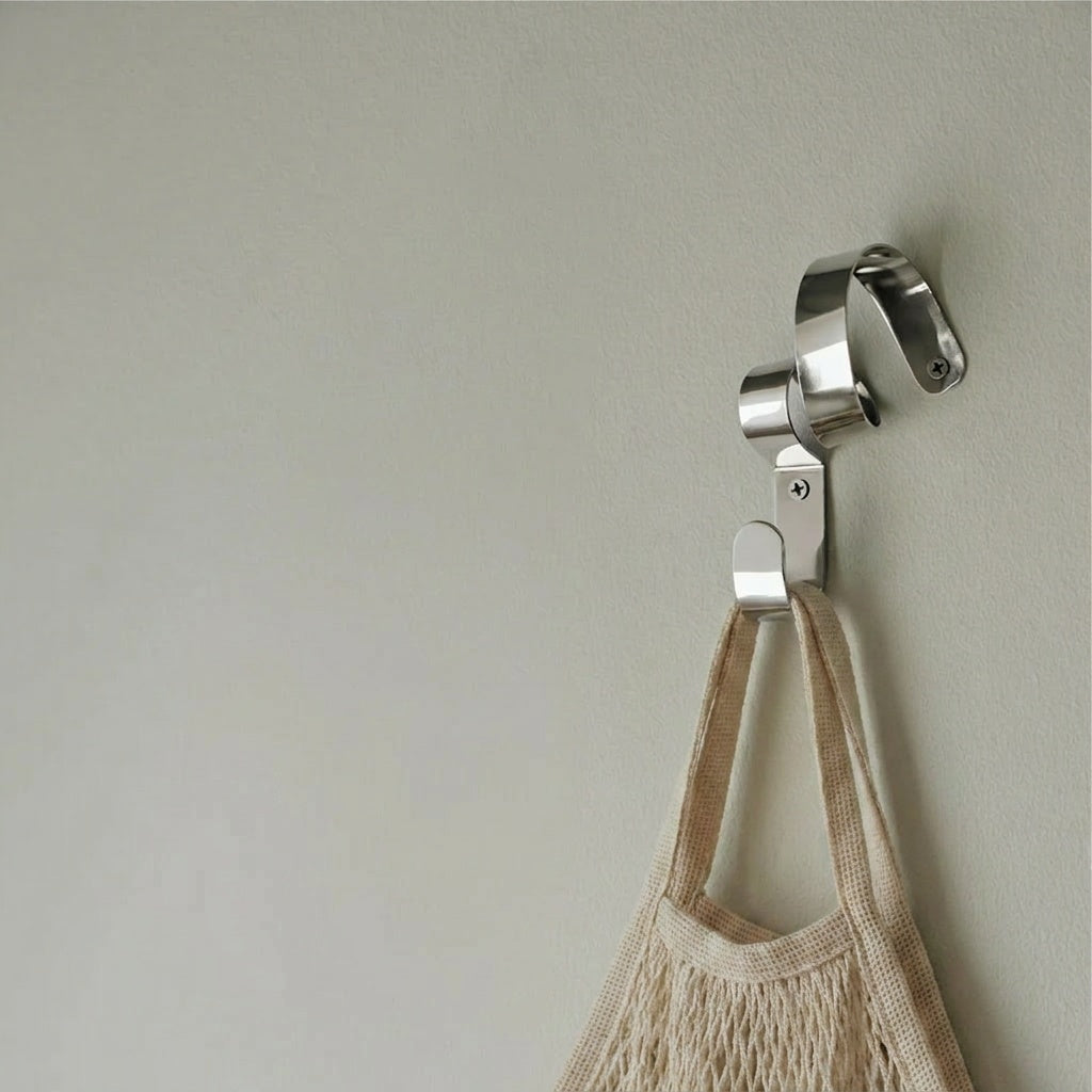 Silver door hook