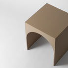 Arched side table beige 