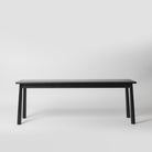 dark wood dining bench