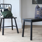 black kitchen seating