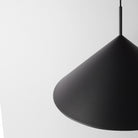 Black triangle pendant light