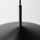 Black conical pendant light