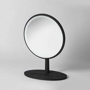 Black dressing table mirror
