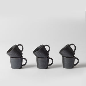 Matte black espresso cup