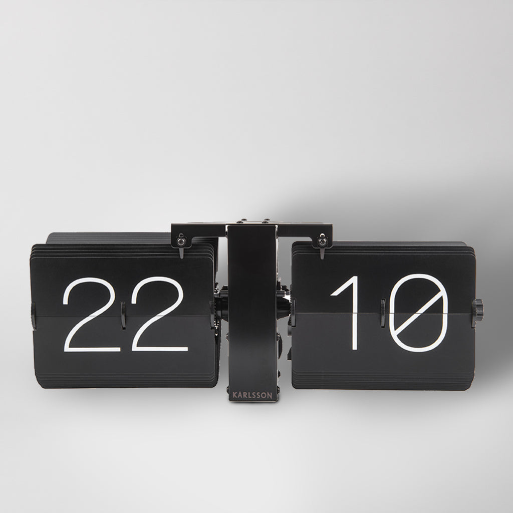 Black flip clock