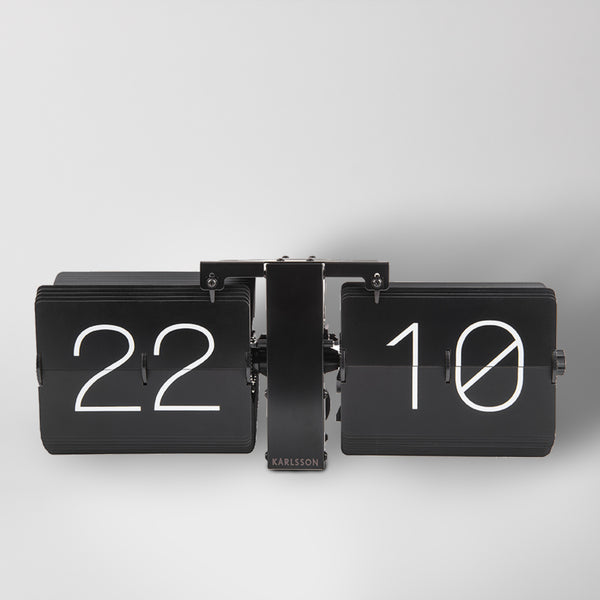 TYPO RETRO FLIP CLOCK UNISEX - Accessori tech - matte black/nero 