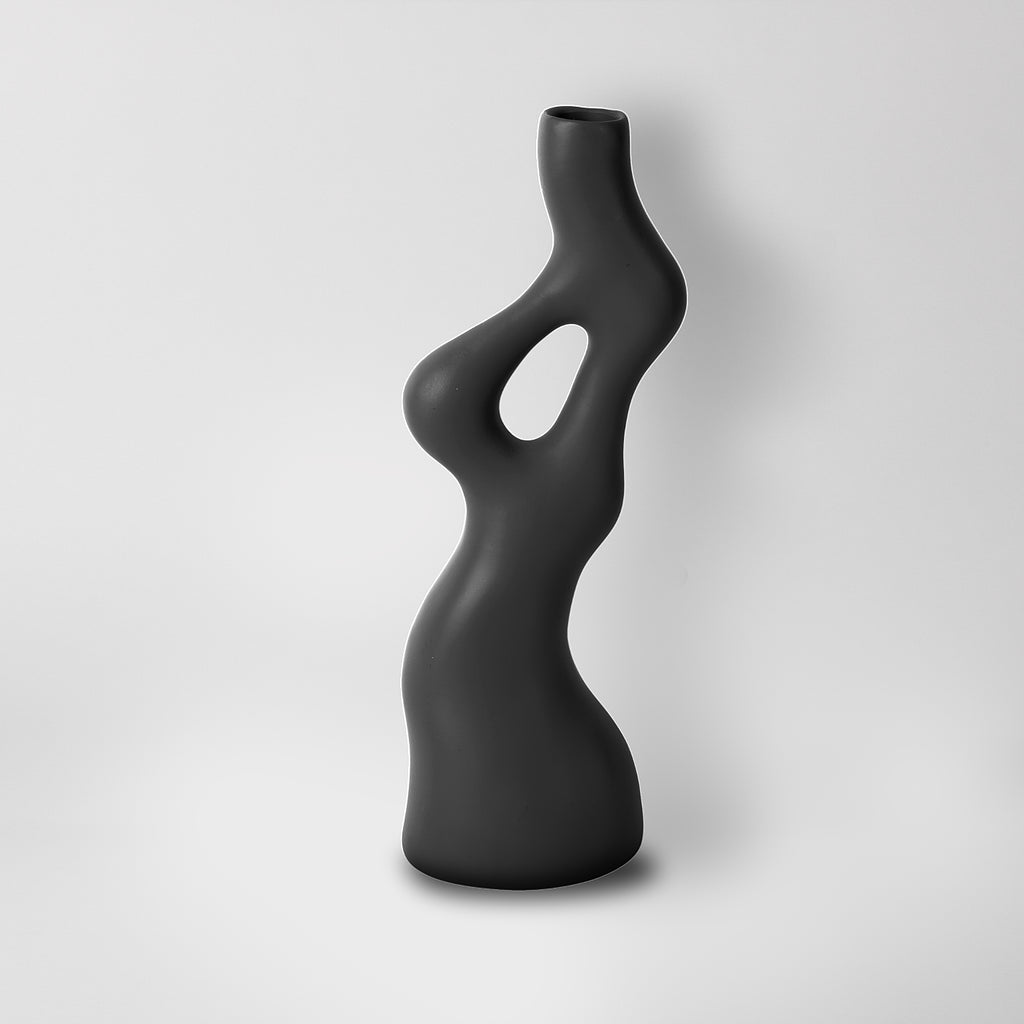 Black Minimalist Vase