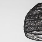 Black rattan pendant