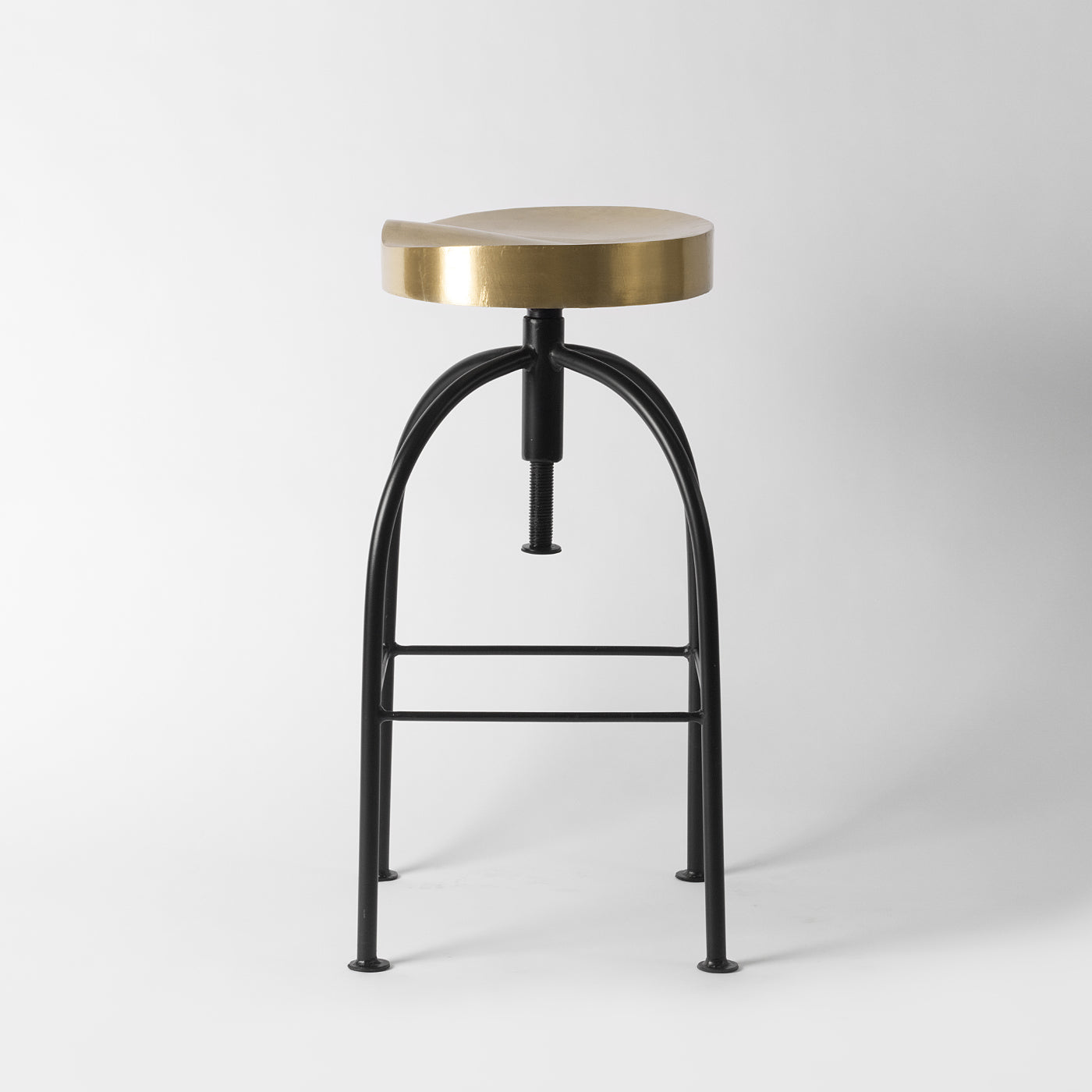 Brass Unique Counter Stool TMS Magnus Bar 30” High Backless Bar