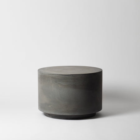 Round concrete coffee table