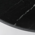 Black marble side table