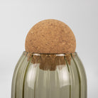 Green Glass Coffee Jar