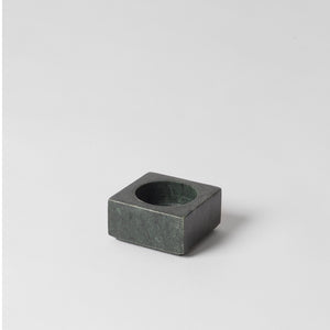 Green marble tea light holder