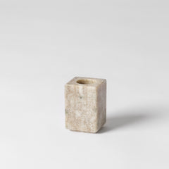 Meja Grey Marble Candle Stick Holder