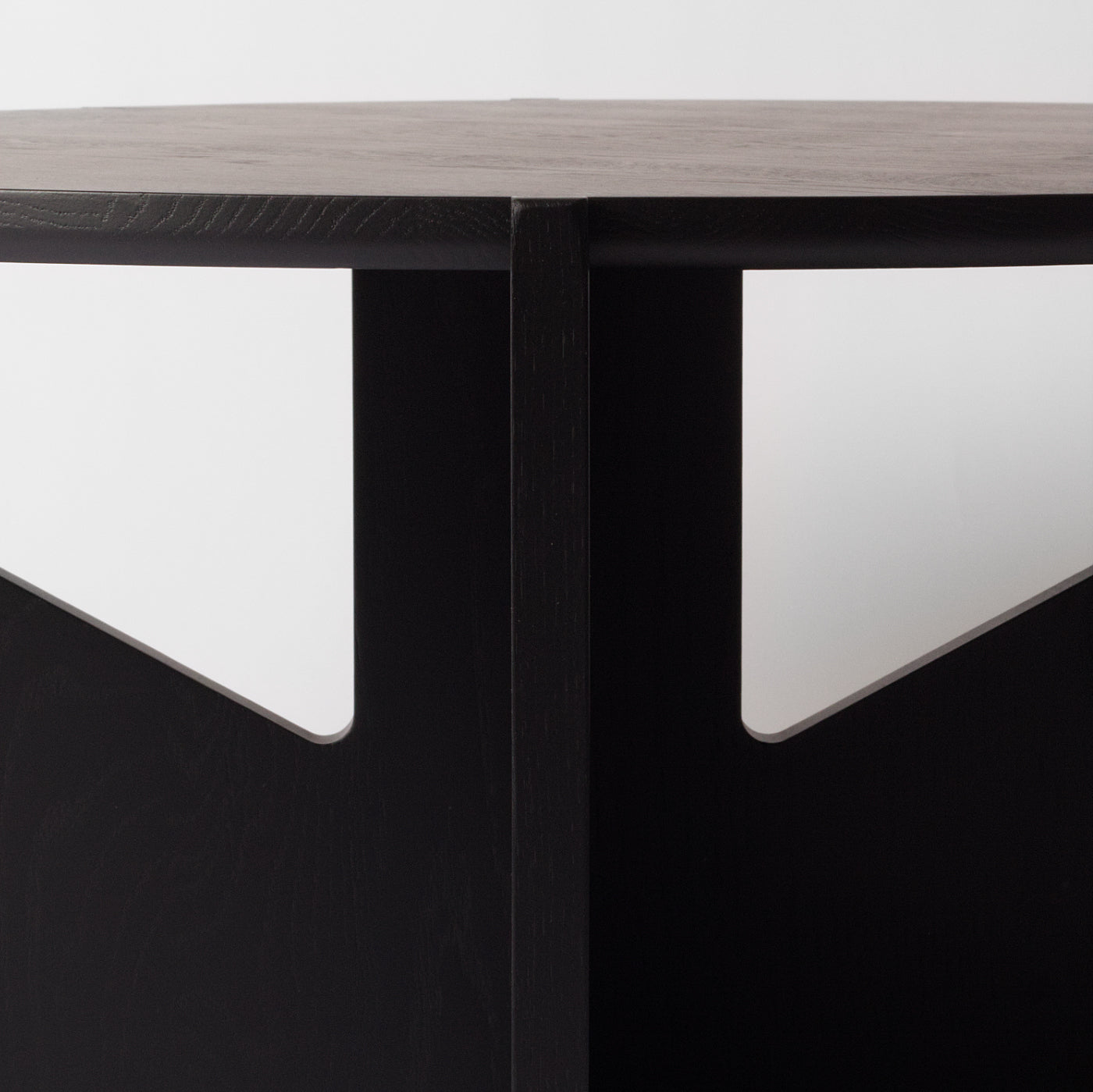 Round Black Coffee Table