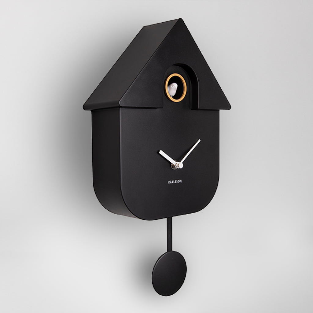 Leif Matte Black Cuckoo Clock | Vaunt Design