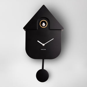 Leif Matte Black Cuckoo Clock