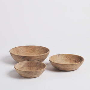 Karve Wooden Meze Bowls, Set of 3