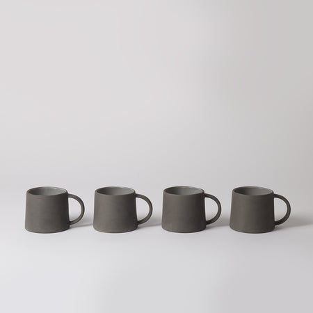 Minimalist Coffee Mugs, Dark Grey