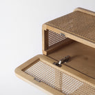 Rattan console table