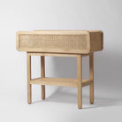 Oak console table