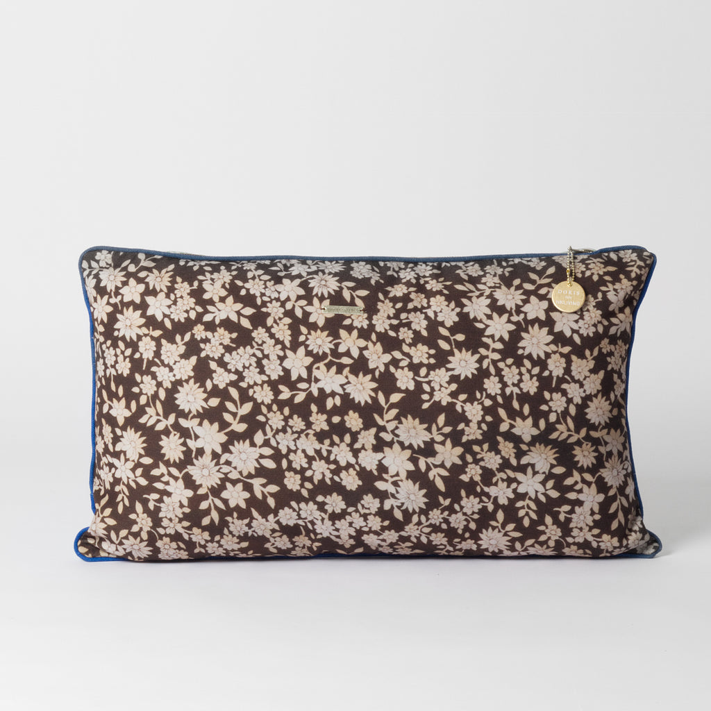 Brown patterned cushion
