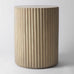 Baldr Ribbed Side Table, Fluted, Natural | Vaunt Design