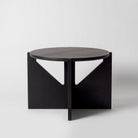 Round Black Coffee Table
