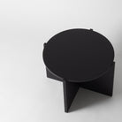 Round Black Coffee Table