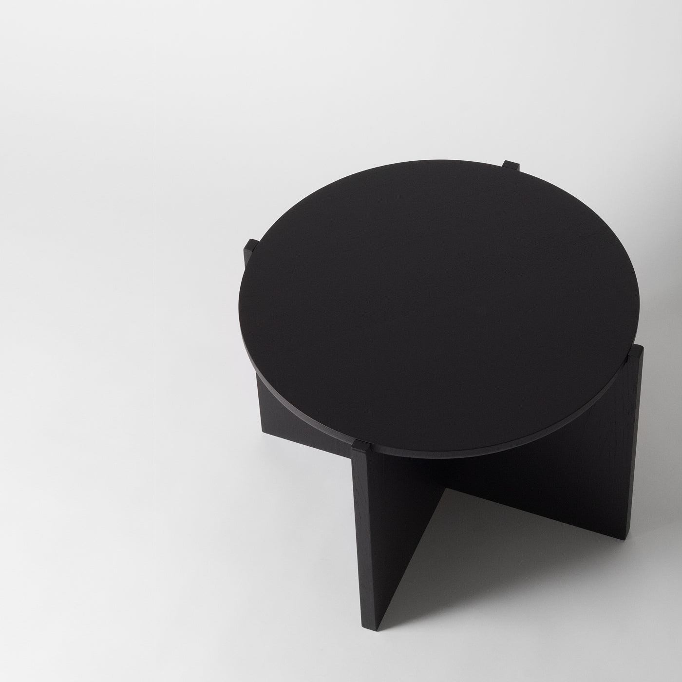 Round Black Coffee Table