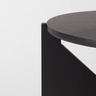 Round Black Coffee Table