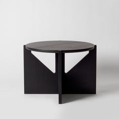 Fika Round Black Coffee Table