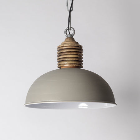Grey rustic pendant light