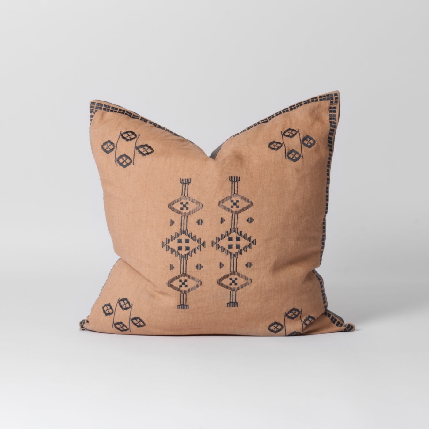 Salmon pink scatter cushion