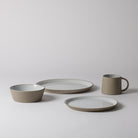 Scandinavian Dinnerware Set, 16 Piece, Cream